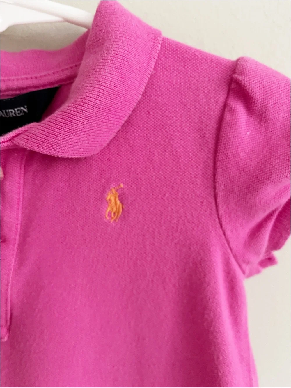 Ralph Lauren pink ruffled  toddler dress